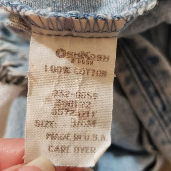 Baby B'gosh by Oshkosh B'gosh VINTAGE size 3/6 months - Picture 7 of 9